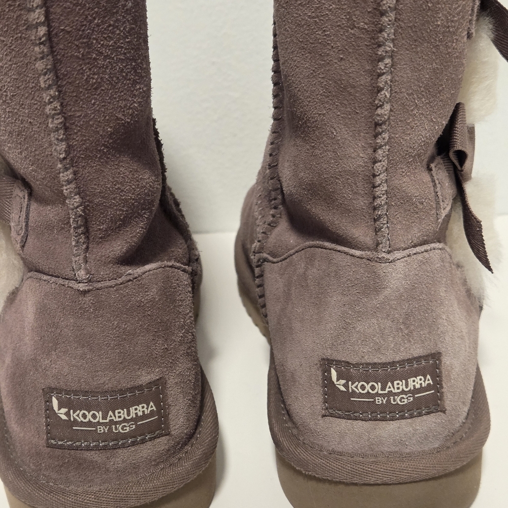 Koolaburra UGG Boots  Suede Victoria Short Winter Boot Sz 7 - Picture 8 of 16
